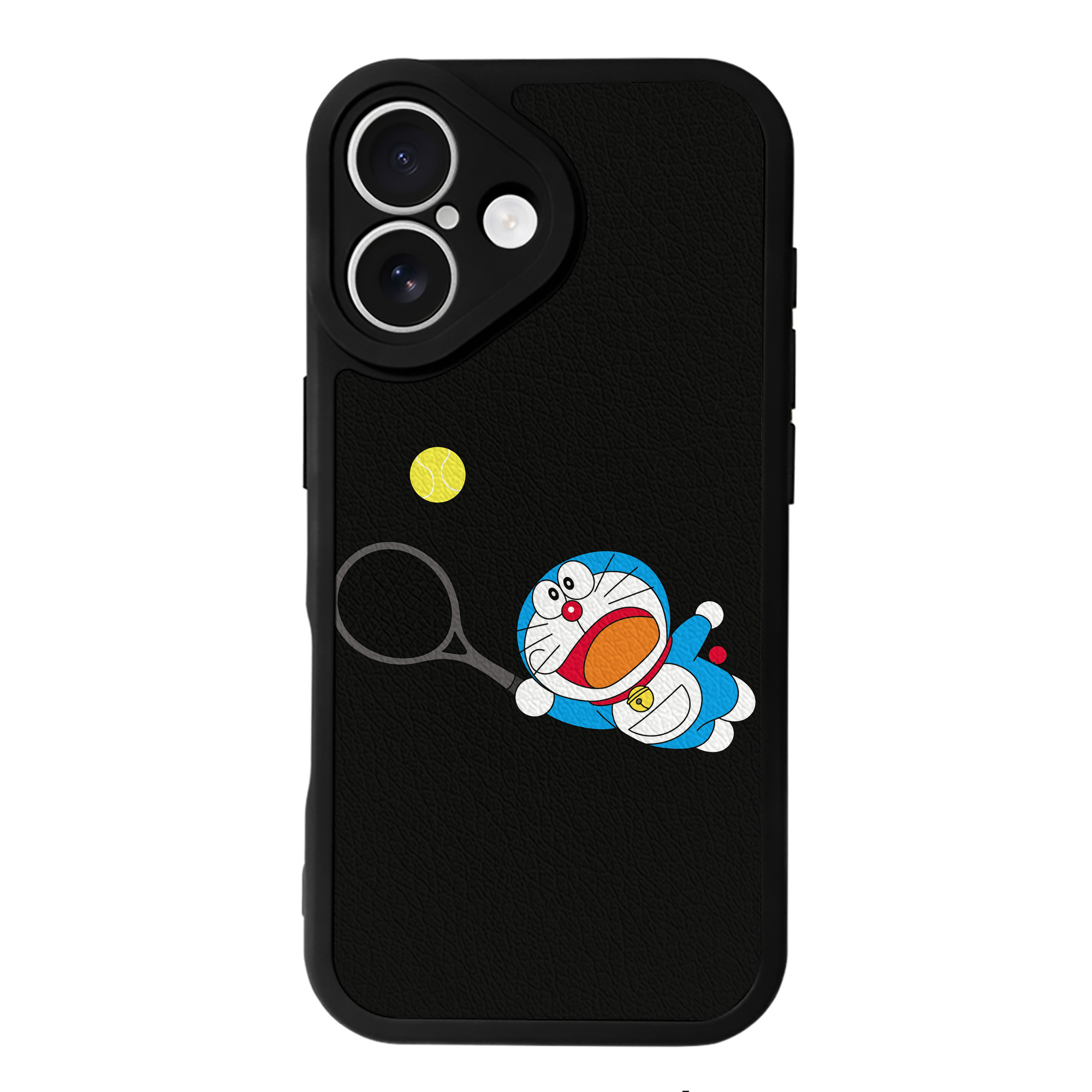 （画像用） ドラえもん Doraemon 【iPhone 16シリーズ対応】シリコンスマホケース（レザー調） 材質：シリコン